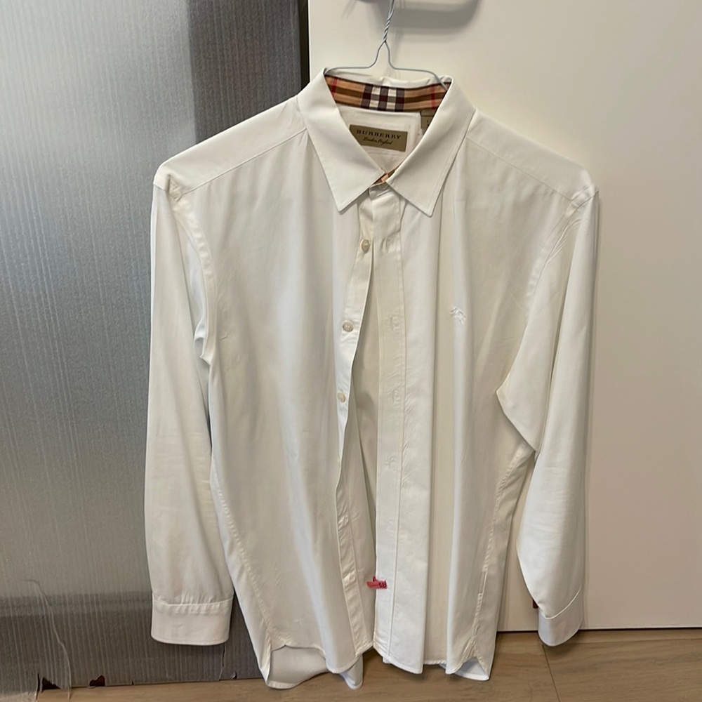 Burberry white dress shirt